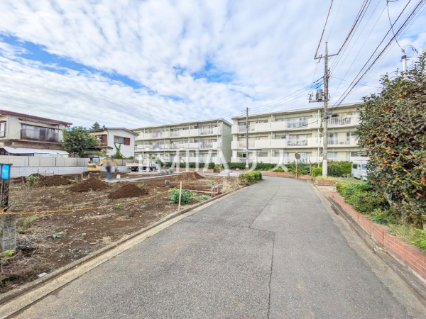接道状況および現場風景　【立川市柴崎町１丁目】