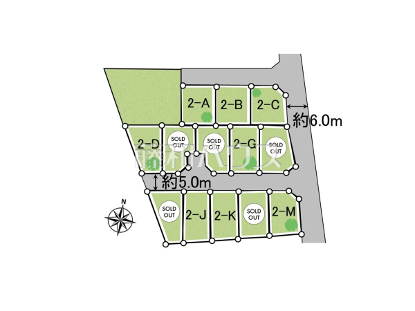 全体区画図　【東久留米市南沢４丁目】
