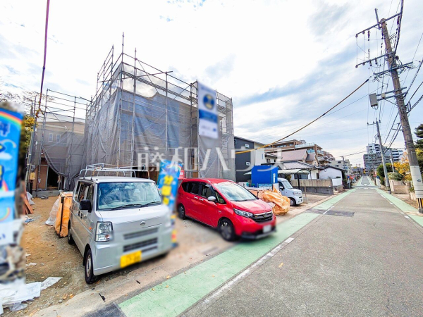 接道状況および現場風景　【福岡市南区長住５丁目】 平日のご案内も可能です。まずはお気軽にお問合せ下さいませ。 