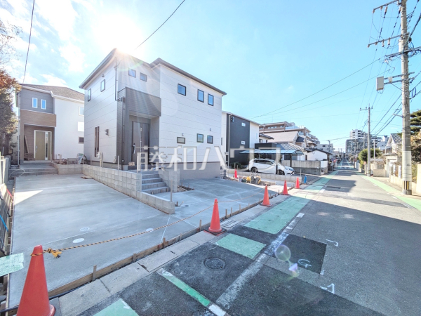 3号棟　接道状況および現場風景　【福岡市南区長住５丁目】