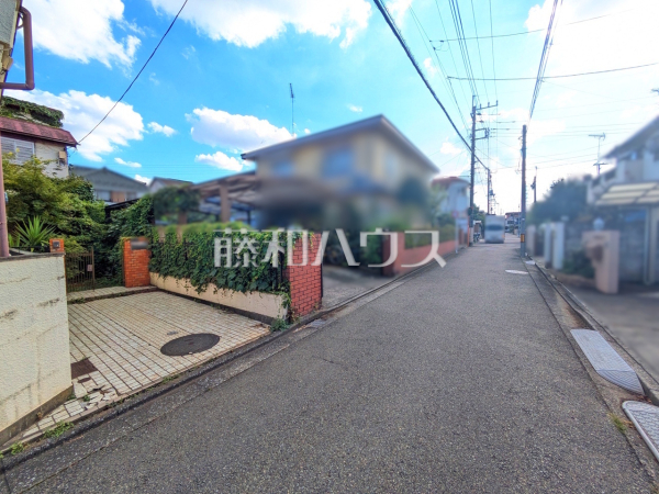 接道状況および現場風景　【東大和市新堀２丁目】