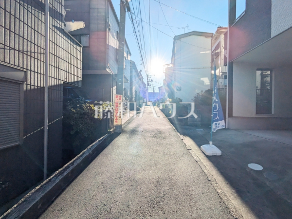 接道状況および現場風景　【和光市中央１丁目】
