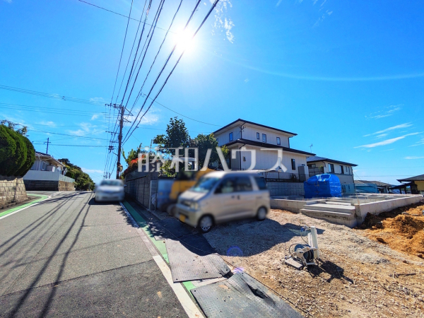 接道状況および現場風景　【福岡市東区美和台４丁目】