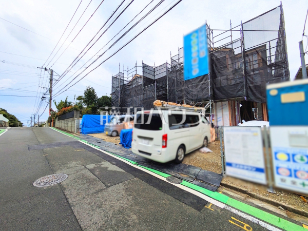 接道状況および現場風景　【福岡市東区美和台４丁目】