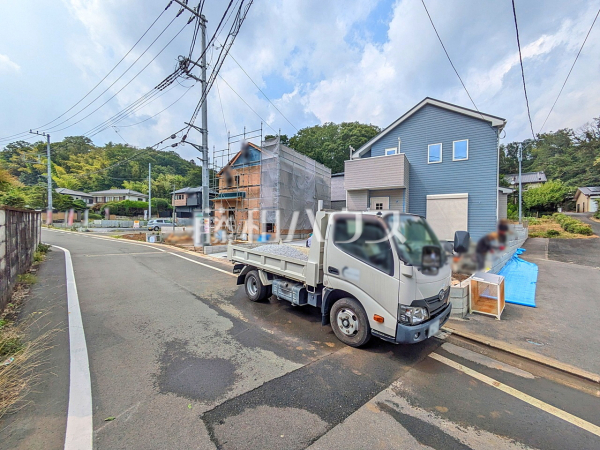 接道状況および現場風景　【武蔵村山市中藤４丁目】