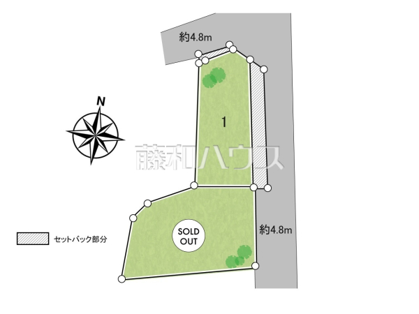 全体区画図　【富士見市山室２丁目】