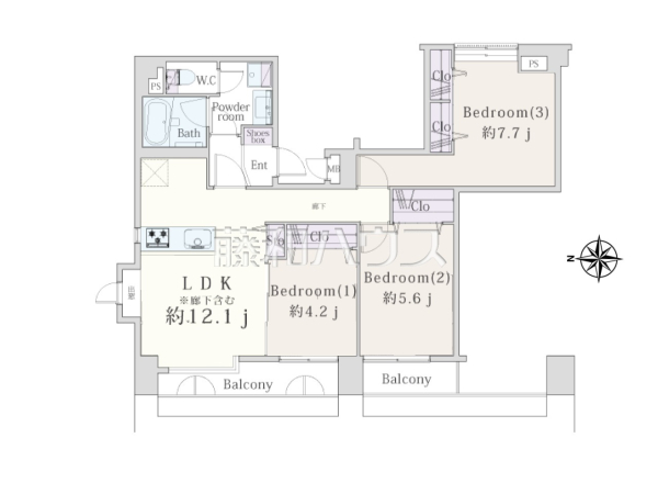 間取図　【グランドメゾン上石神井】