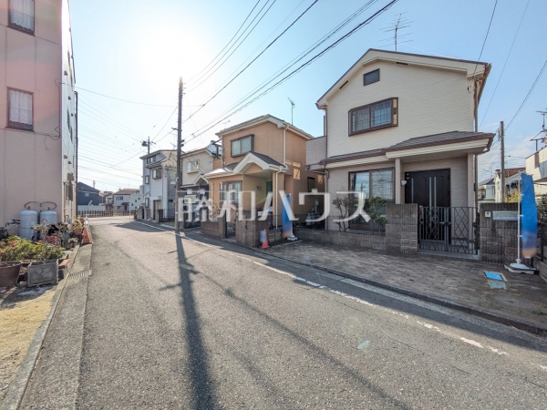 接道状況および現場風景　【立川市砂川町８丁目】