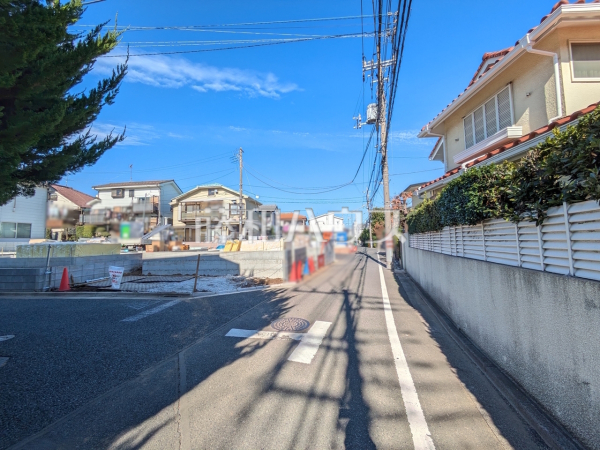 接道状況および現場風景　【練馬区大泉学園町４丁目】