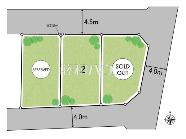 全体区画図　【練馬区大泉学園町４丁目】