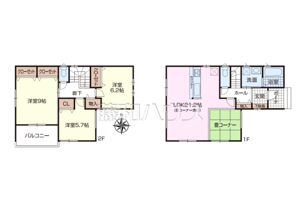 間取図　【春日井市坂下町５丁目】