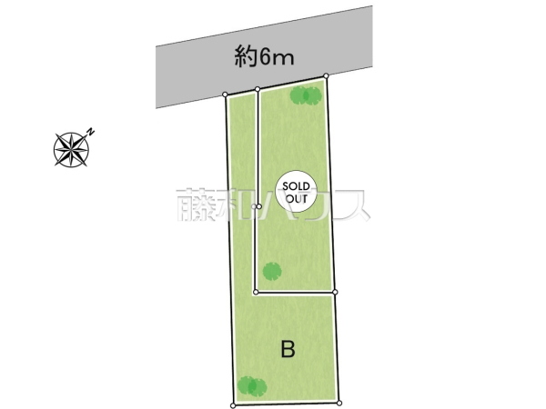 全体区画図　【八王子市長房町】