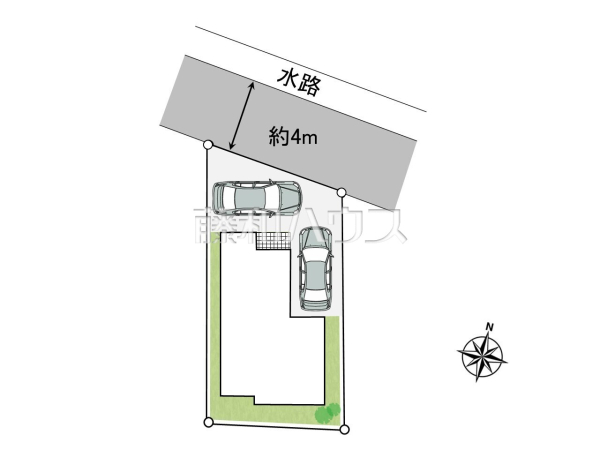 全体区画図　【昭島市中神町２丁目】