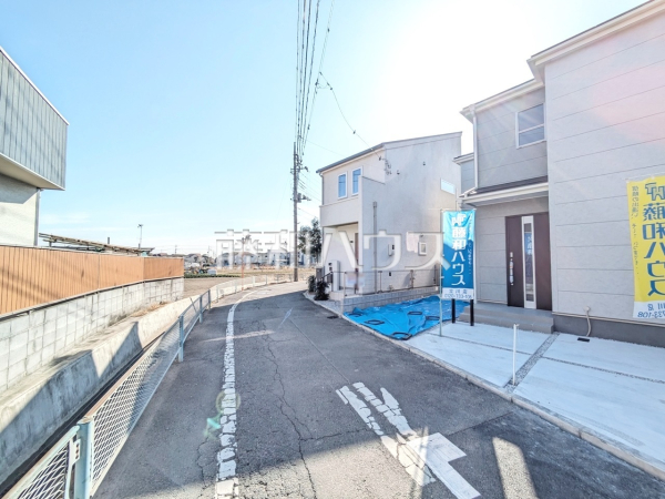 接道状況および現場風景　【昭島市中神町２丁目】