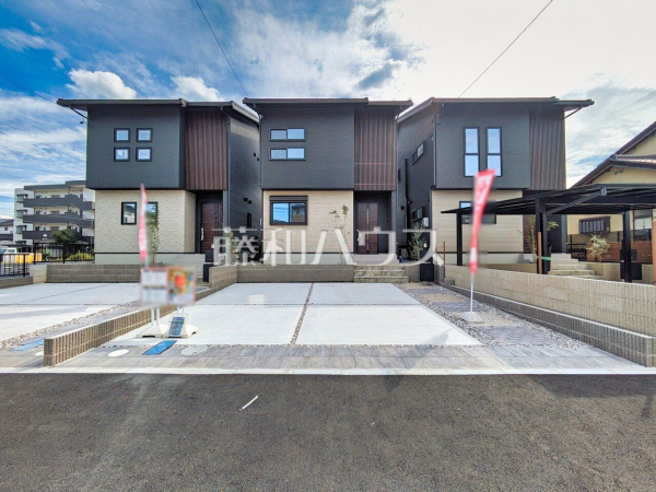 2号棟　外観　【春日井市林島町３丁目】 堂々完成、いつでもご内覧いただけます！ぜひ実物をご覧いただきたく思います。喜んでご案内いたしますのでお気軽にお問合せ下さい。 