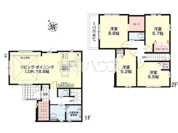 間取図　【八王子市中野山王１丁目】