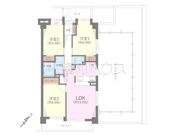 間取図 【グリーンコーポ多摩ニュータウン南大沢】 間取図 【グリーンコーポ多摩ニュータウン南大沢】