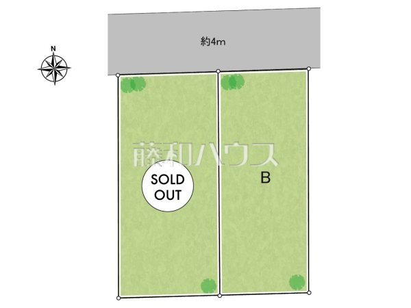全体区画図　【府中市北山町２丁目】