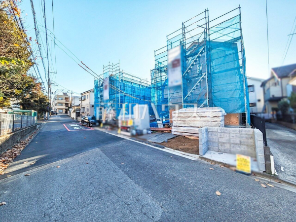 接道状況および現場風景　【所沢市東所沢３丁目】