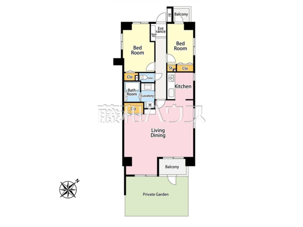 間取図　【ライオンズマンション拝島】
