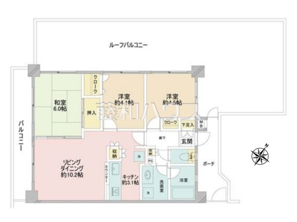 間取図　【ヒューマンスクエア豊田】