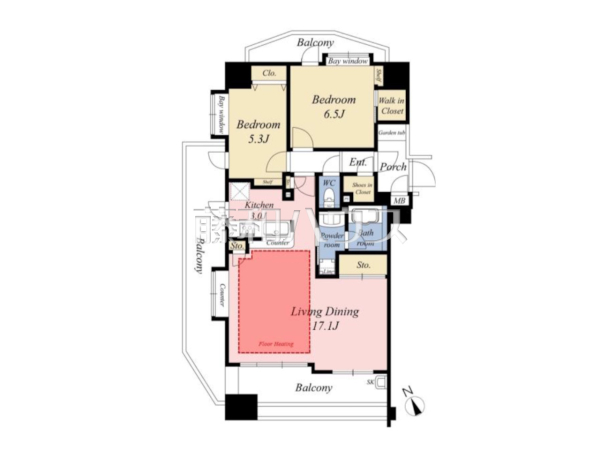 間取図　【シーズガーデン石神井公園】