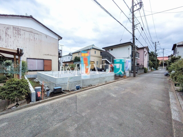 接道状況および現場風景　【清瀬市中里１丁目】