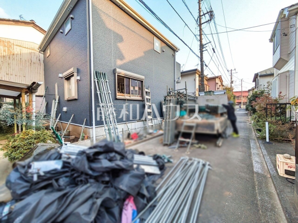 接道状況および現場風景　【清瀬市中里１丁目】