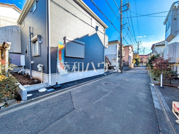 接道状況および現場風景　【清瀬市中里１丁目】