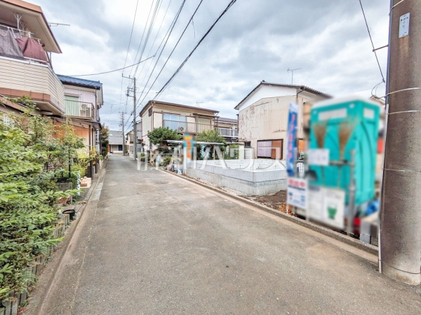 接道状況および現場風景　【清瀬市中里１丁目】