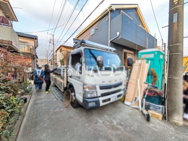 接道状況および現場風景　【清瀬市中里１丁目】