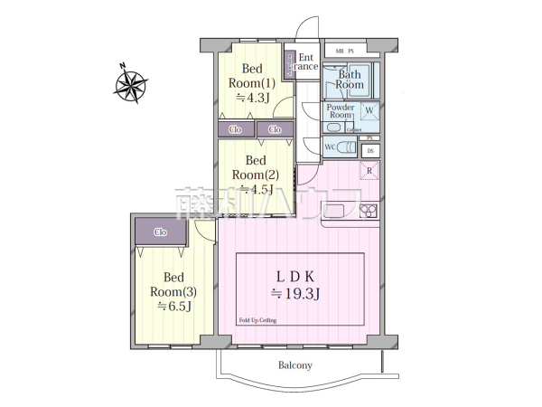 間取図　【ヴェルドミール多摩川】