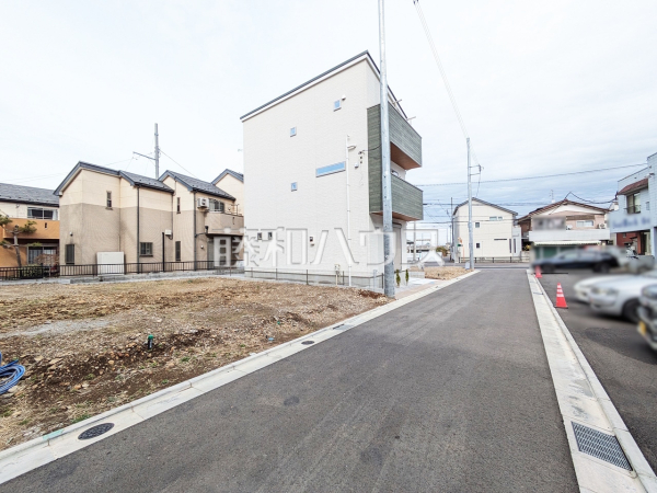 接道状況および現場風景　【新座市大和田４丁目】