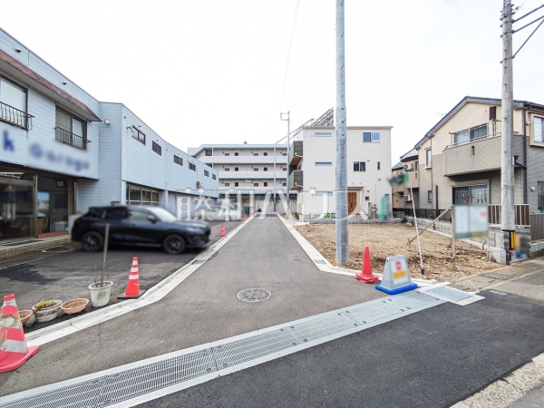 接道状況および現場風景　【新座市大和田４丁目】
