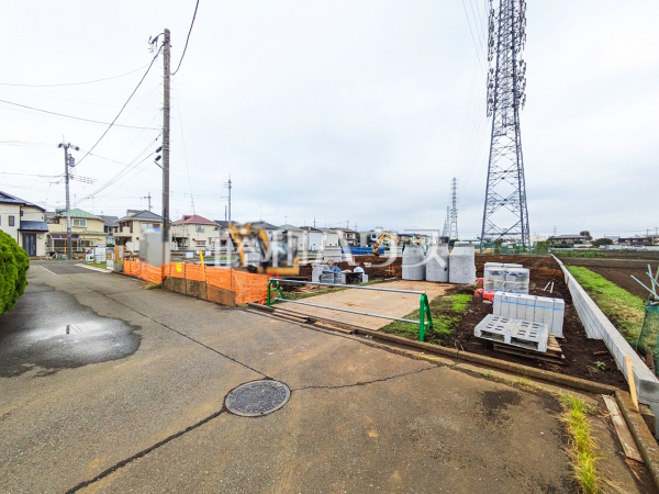 接道状況および現場風景　【立川市若葉町２丁目】