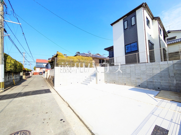 接道状況および現場風景　【福岡市東区美和台５丁目】