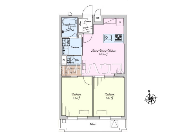 間取図　【パレ豊玉】