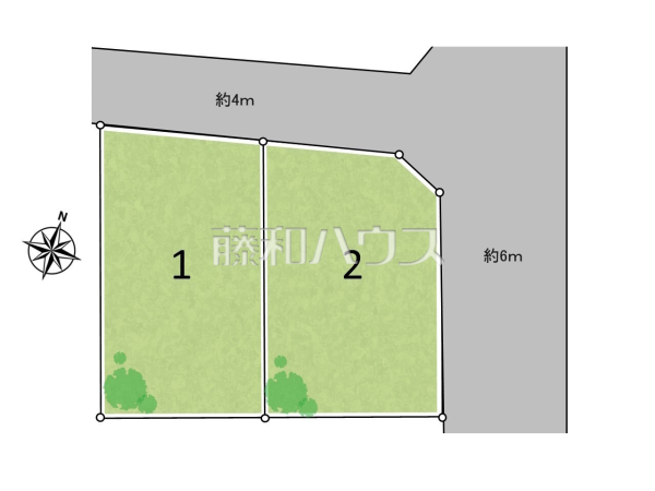 全体区画図　【日野市西平山５丁目】住まいの事なら地元で豊富な実績を誇る、地域密着の藤和ハウスへお任せ下さい！