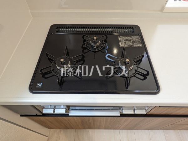 3号棟　3口ガスコンロ　【立川市上砂町３丁目】