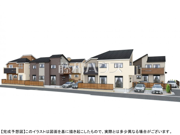 ≪完成予想図（外観）≫建物のプレゼンをさせていただきますので、実際の完成イメージを思い描いていただくことができます。お気軽にお問合せ下さい。【府中市四谷４丁目】