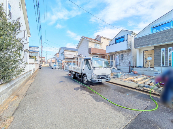 接道状況および現場風景　【国立市青柳１丁目】