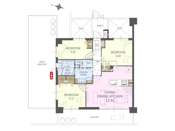 間取図　【レクセルガーデン西国分寺】