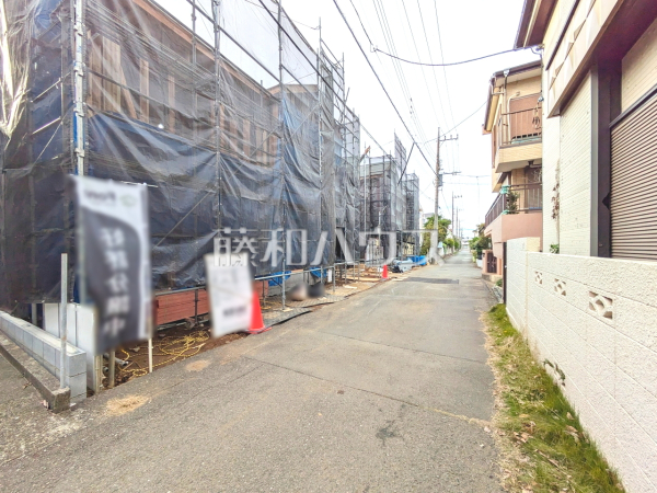 接道状況および現場風景　【国分寺市戸倉１丁目】