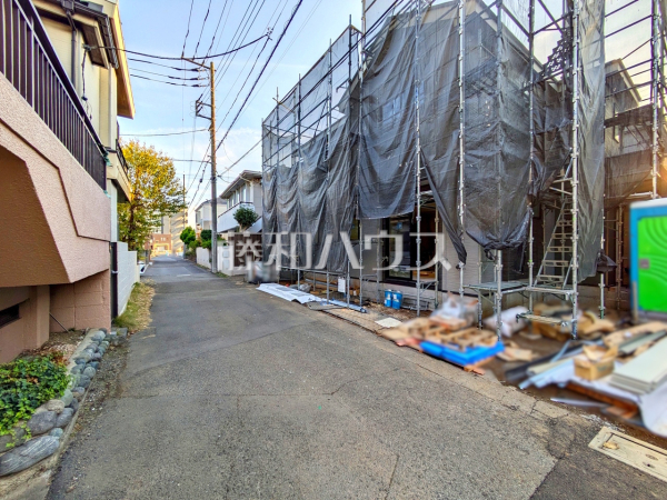 接道状況および現場風景　【国分寺市戸倉１丁目】