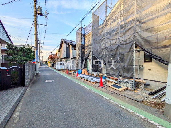 接道状況および現場風景　【国分寺市戸倉１丁目】