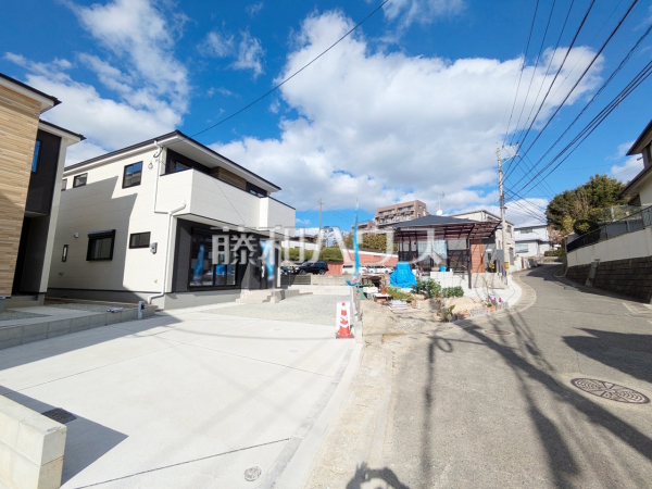 接道状況および現場風景　【福岡市東区香椎２丁目】