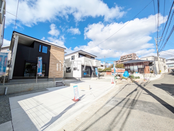 1号棟　接道状況および現場風景　【福岡市東区香椎２丁目】