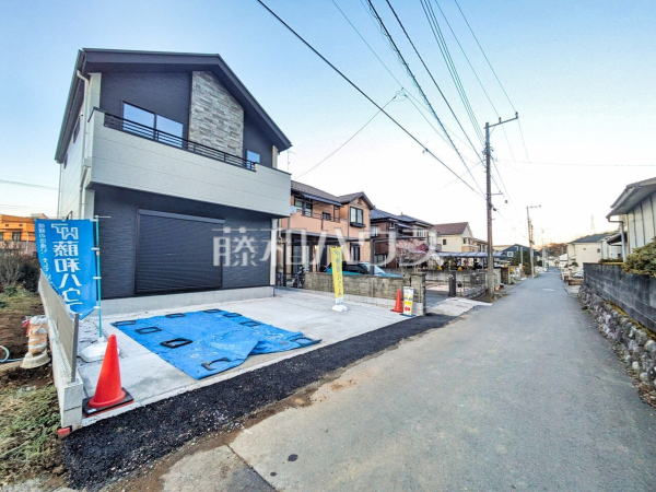 接道状況および現場風景　【八王子市上柚木】