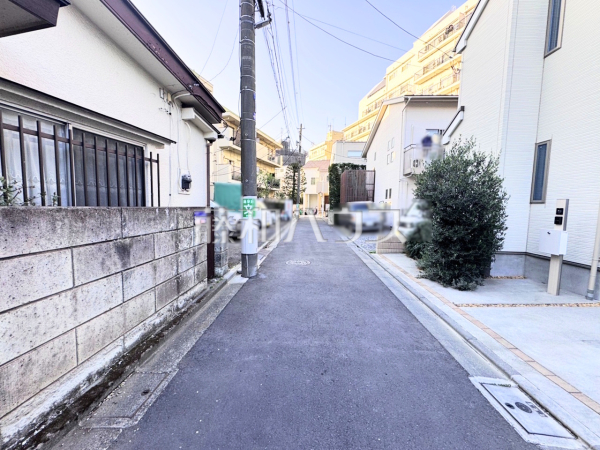 接道状況および現場風景　【杉並区善福寺４丁目】