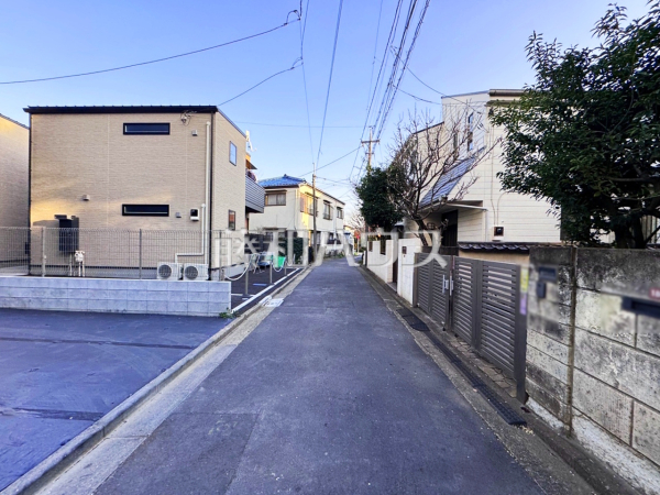 接道状況および現場風景　【杉並区善福寺４丁目】